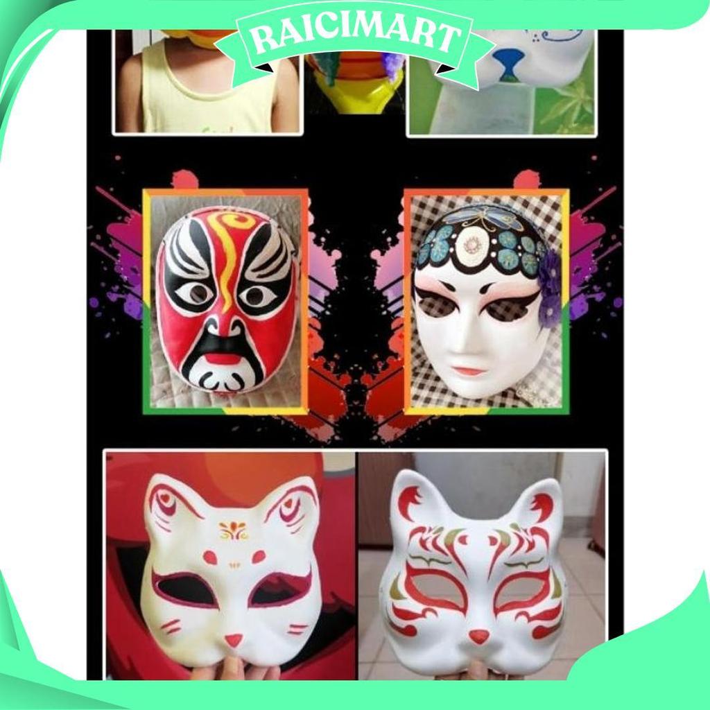 Topeng Lukis Wajah Putih Topeng Polos Bisa Dilukis Promo 10.10