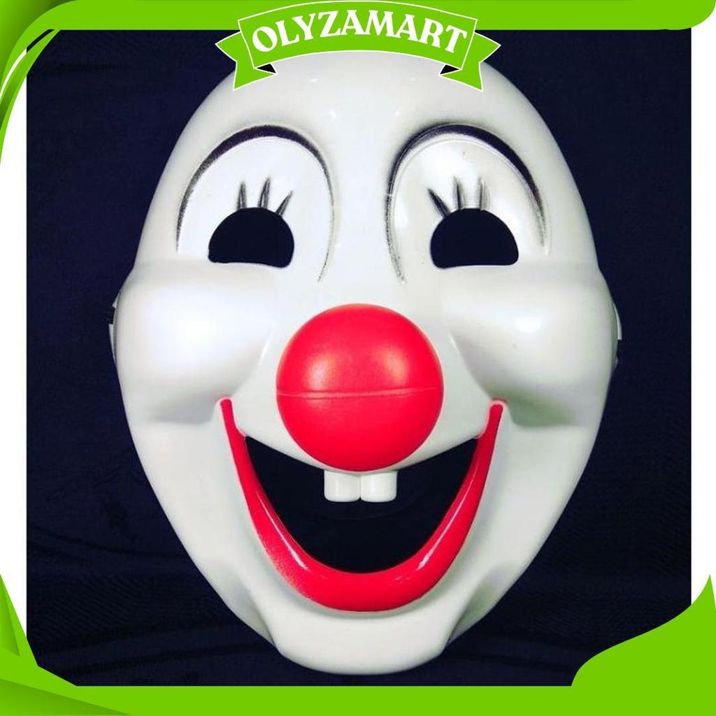 Badut Topeng Badut  Mainan Lucu Topeng Badut Hidung Merah Promo