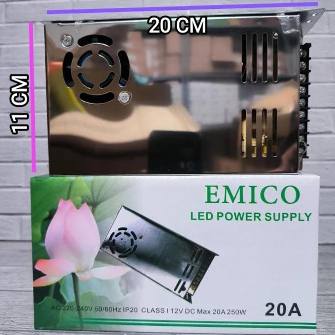 TERMURAH - TRAFO 20A TRAVO 20 AMPERE /ADAPTOR 20A /POWER SUPPLY 20A 12V LED STRIP