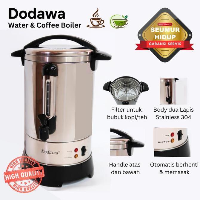 Dodawa Water & Coffee Boiler 15 L / Pemanas air listrik / termos stainless / Electric kettle besar