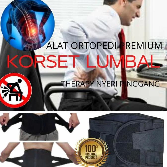 Korset Pinggang Pria Korset Kesehatan Penyangga Tulang Belakang