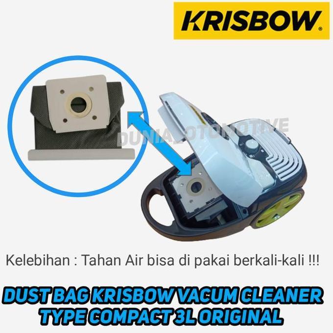 dust bag / kantong debu Krisbow Dry Vacum Cleaner Compact 3L ORI