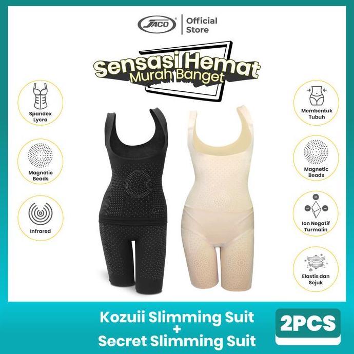 Promo Bundle 11 Korset Kozui Slimming Suit + Secret Slimming Suit Jaco COD