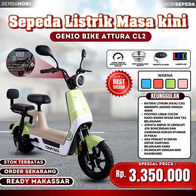 *$*$*$*$] Sepeda Listrik Genio CL2/Best Seller/Sepeda Masa Kini/Motor Listrik