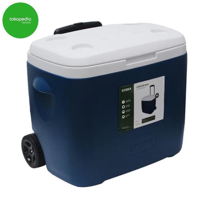 Stora cooler box dengan roda 48 liter