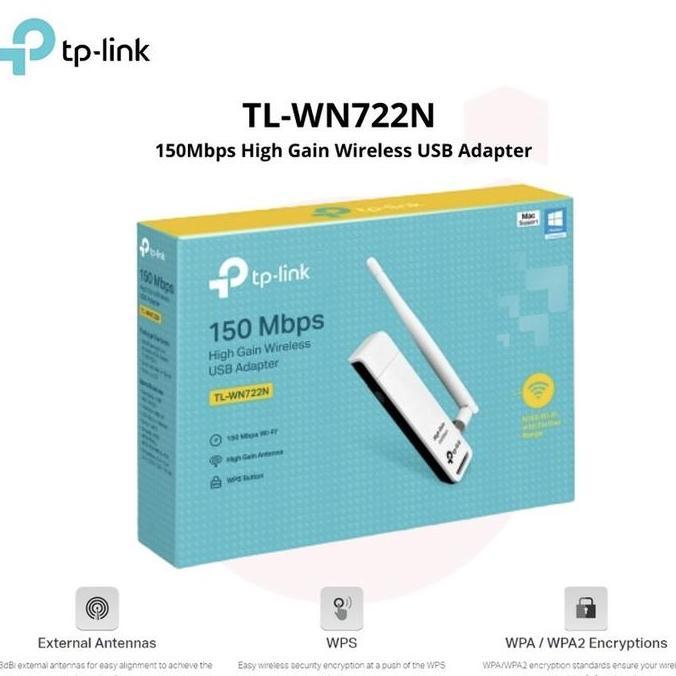 TP Link WN722 Wifi Wireless USB Adapter 150Mbps WN 722 TP-Link