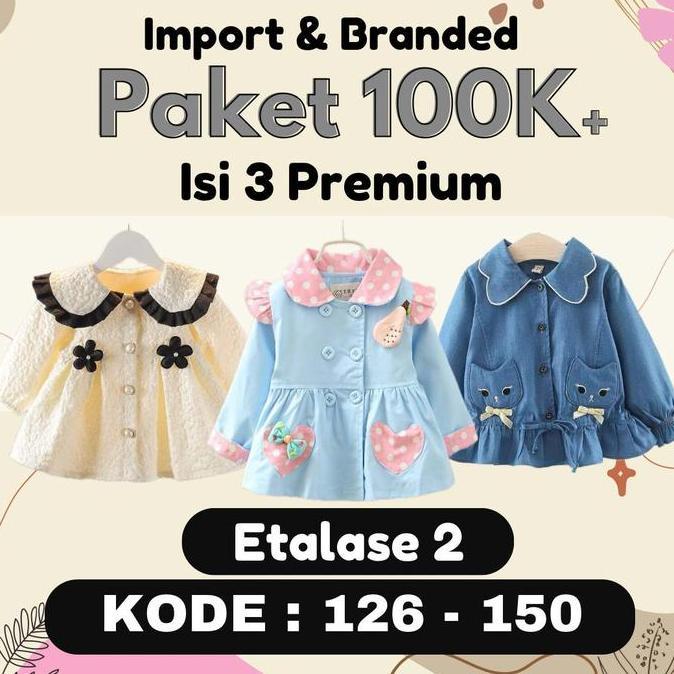 Promo [ ISI 3 PREMIUM ] KODE : 126-150 | ORIGINAL 100% BAJU ANAK IMPORT LAKI-LAKI LELANGAN PAKET HEM