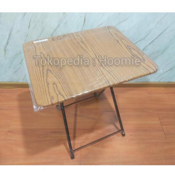 Meja Lipat Kayu 594963 cm / Meja Kayu Serbaguna / Meja Belajar / Meja Laptop Portable / Meja Portabl