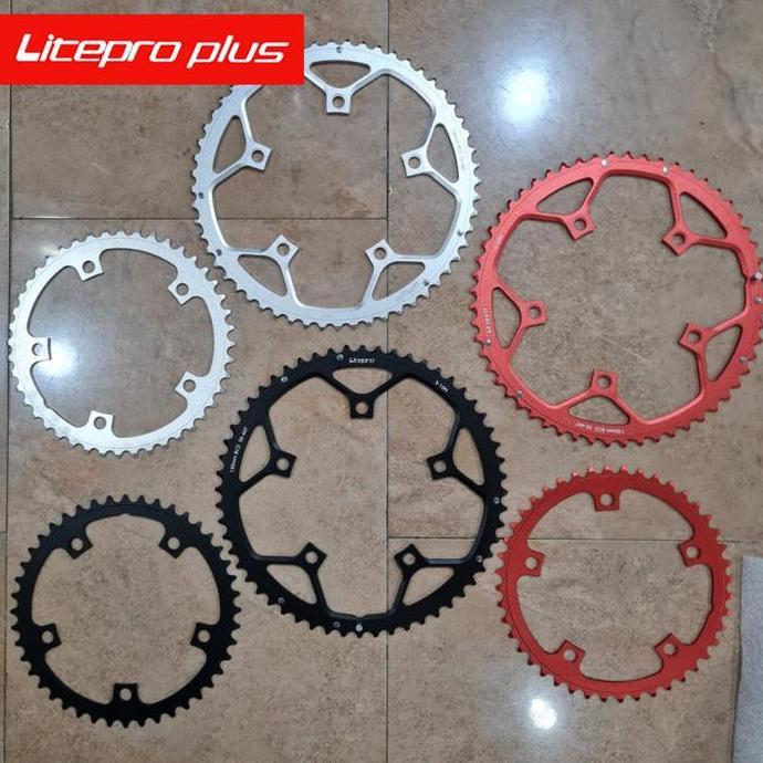 Promo Chainring double LITEPRO ORI 56t 44t 56 44 crankset dual speed COD