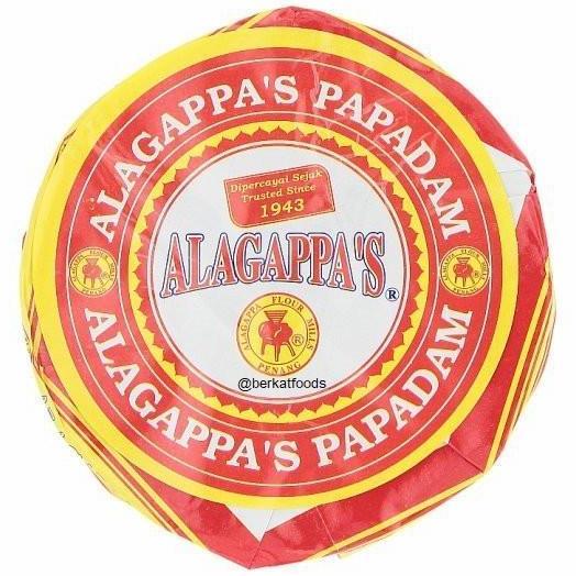 ] Appalam Premium Alagappas Uttarak Papadam / Kerupuk Appalam India Alagappa's / Papad Papadum Masal