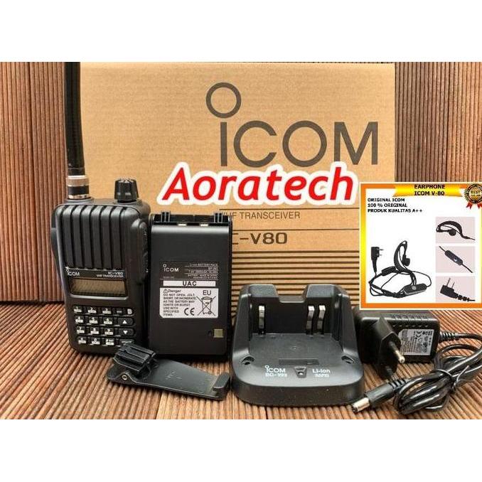 HANDY TALKY ICOM V80 V 80 ICV80 T IC-V80 LITHIUM VHF V80E V80 WALKIE TALKIE ICOM V 80 ORIGINAL DAN T