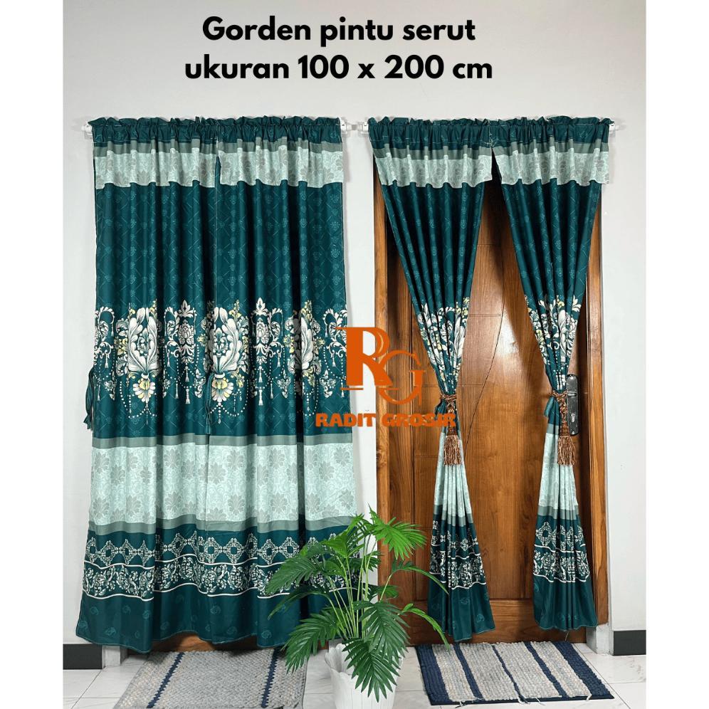 Kasil Pedia Gorden Serut Ukuran 100X200Cm  / Gorden Pintu Serut / Gorden Jendela