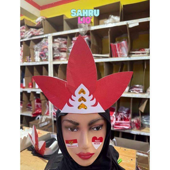 QIG-1722 TR24 jg-56 Mahkota bandana kertas merah putih spesial HUT RI Premium Hemat Viral