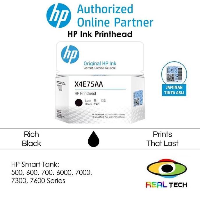 Tinta HP X4E75A Black Inktank Printhead