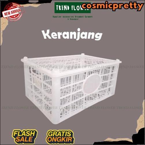 COD Keranjang Buah Bekas Putih Tutup Plastik - Wadah Penyimpanan Storage