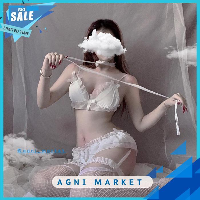 LINGERIE COSPLAY BRA G STRING SET GARTER BRA SEXY DAN STOKING LINGERIE SEXY T08 PRODUK PILIHAN