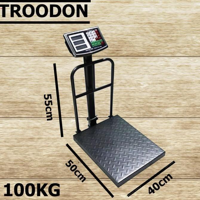 Troodon Timbangan Lantai Timbangan Elektrik Digital 100 200 300Kg 1 Layar