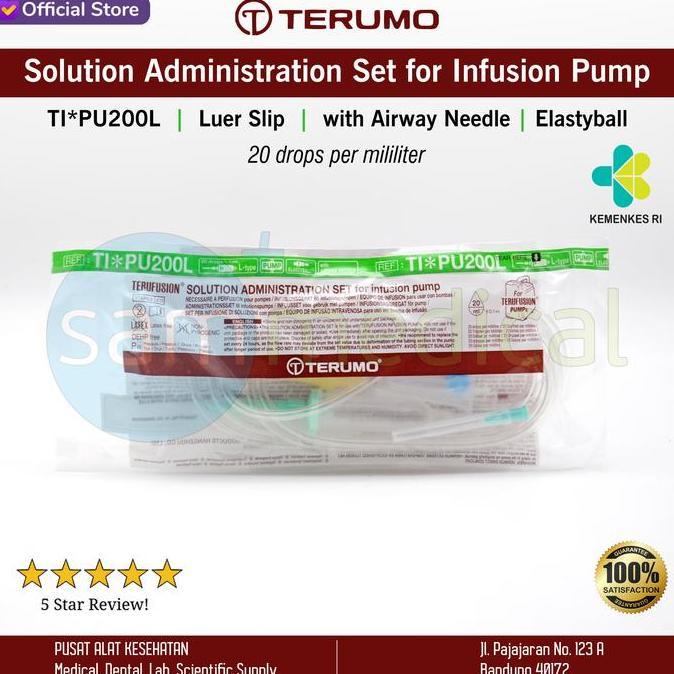 Terumo Terufusion Infuse Pump (Luer Slip) / Selang Infus Ti*Pu200L