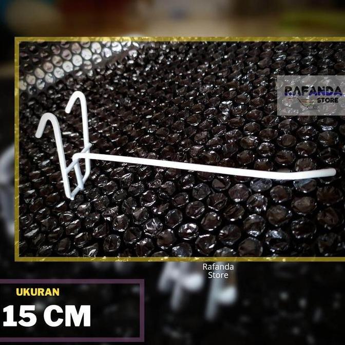 DB116 - (isi 50pcs) Single Ram 15cm cantolan kawat ram dinding gantungan aksesoris hp konter toko sp