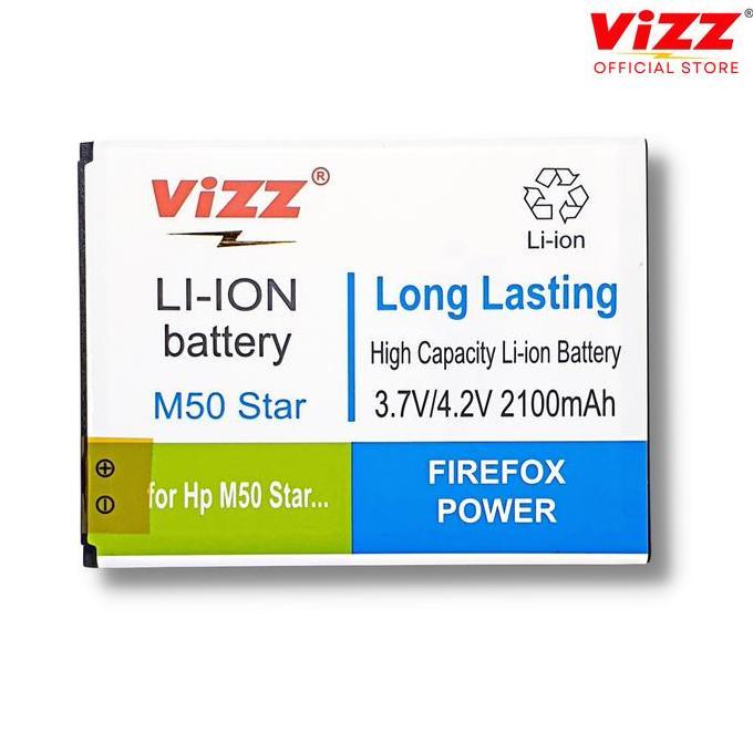 Vizz Baterai Double Power Evercoss M50 Star