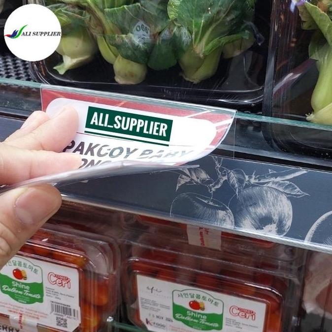 Plastik Name Tag / Mika Price Tag Rak Supermarket / Hangtag Rak / Pop Promo / Tag Promosi / Stand Pr