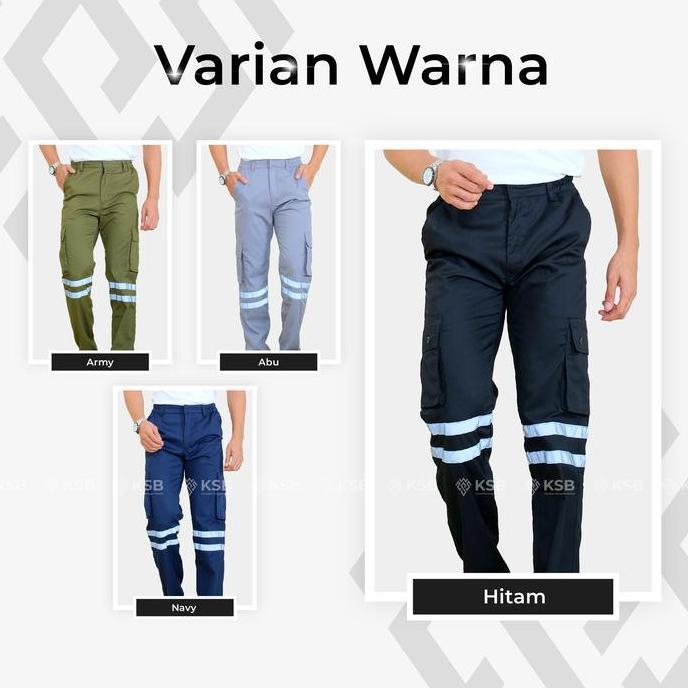 DF281>> Celana Wearpack Safety K3 Scotlight - Celana Kerja Bawahan Proyek Tambang Lapangan Pria Wani