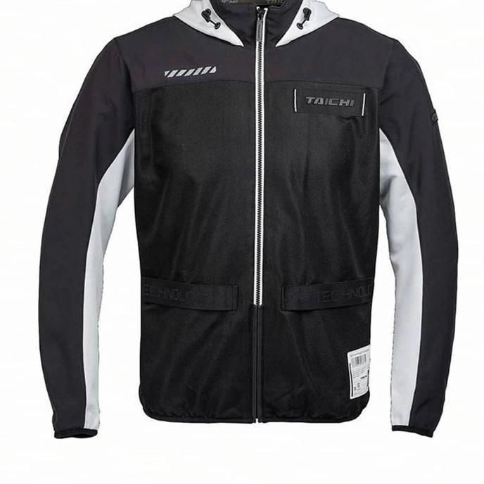 TAICHI JAKET RSJ334 BLACK WHITE | JAKET RIDING | ORIGINAL TAICHI 100%