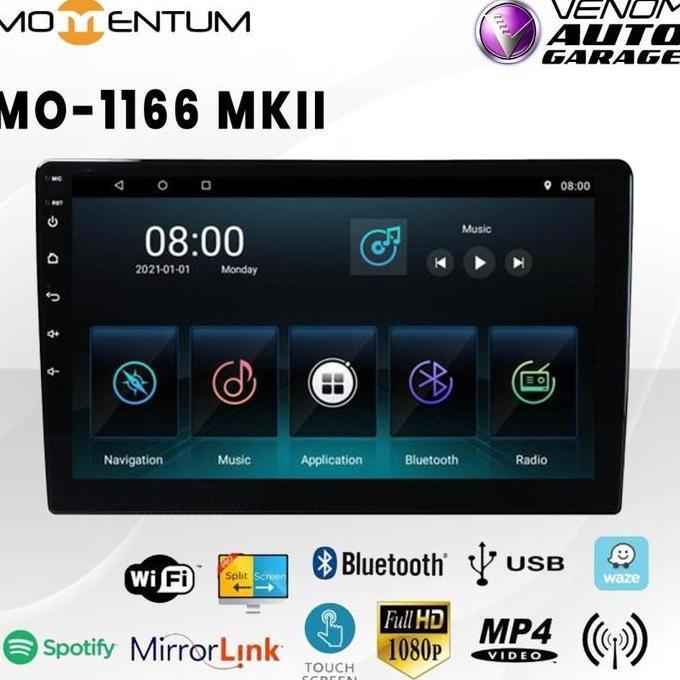 NEW HEADUNIT 10 INCH MOMENTUM MO-1166 MKII android auto apple carplay