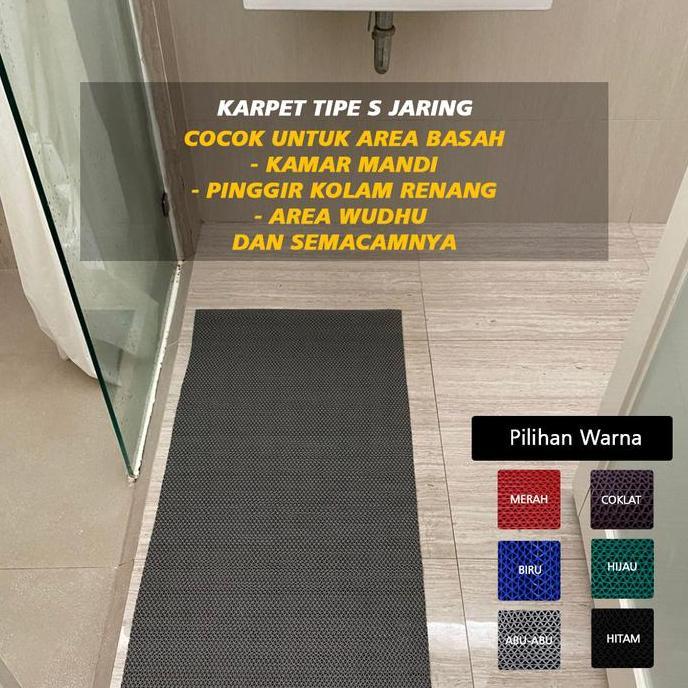 karpet keset karet pvc anti slip roll rollan rumah tangga restoran