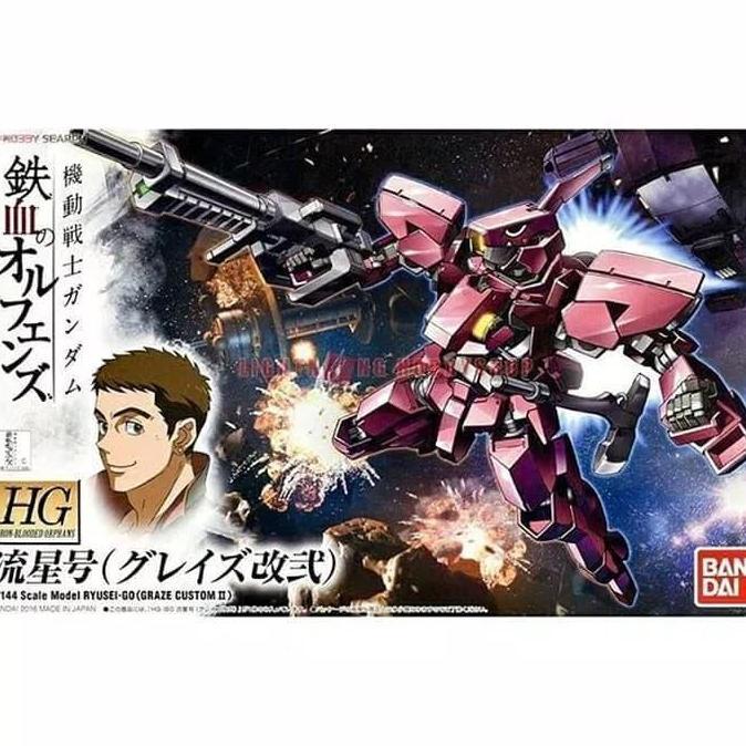 Bandai HG 1/144 Ryusei Go ( graze custom II ) seri gundam barbatos