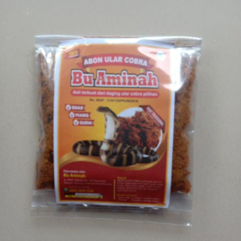 Abon Ular Cobra Ibu Aminah Isi 50 Gram