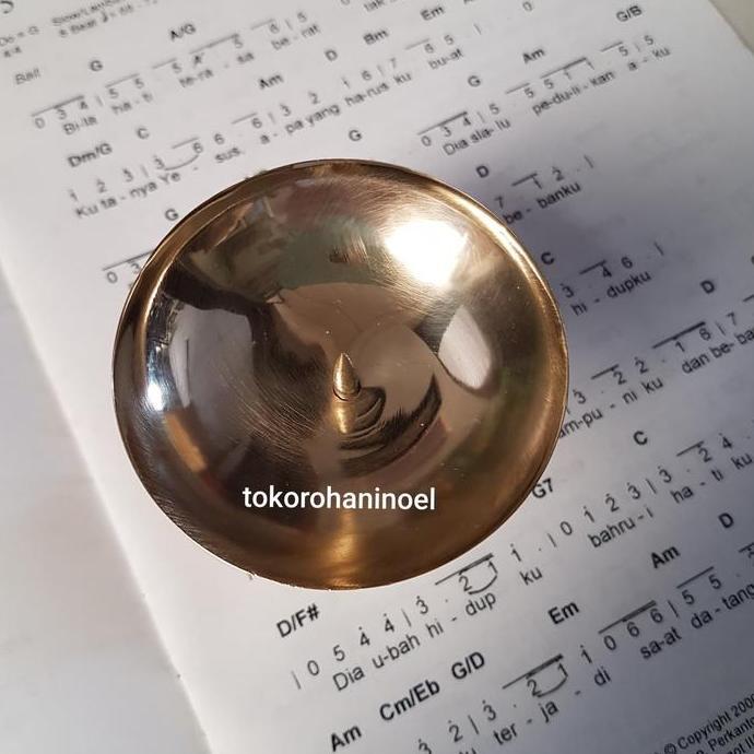 Tempat lilin kuningan Parabola kecil