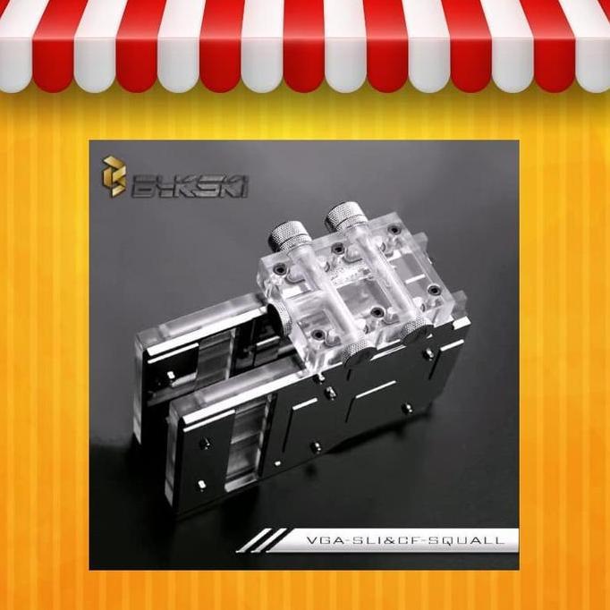 NEW BYKSKI SLI/CROSSFIRE WATER BLOCK [ACC-VGA-SLI&CF-SQUALL]