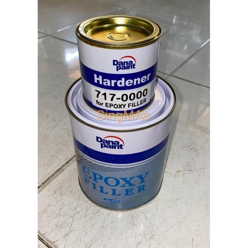 Dana Paint EPOXY FILLER GREY 1L 1Ltr Set Cat Dasar Meni Besi Abu