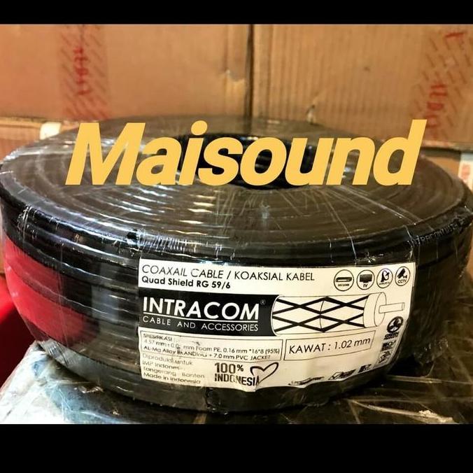 TERBARU Kabel Antena Intracom Kabel R65G 6 100 meter kabel cctv tv PROMO
