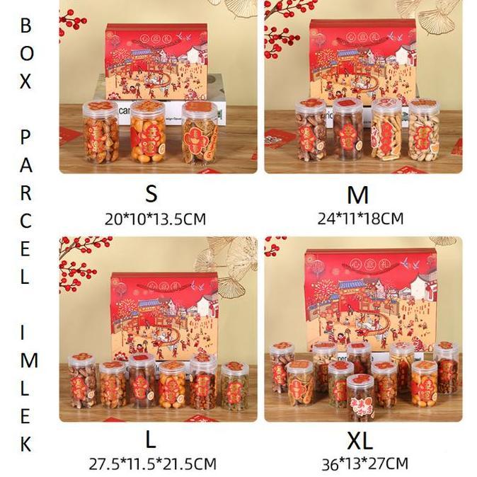 Box hampers imlek kue kering kardus bingkisan parcel sincia CNY