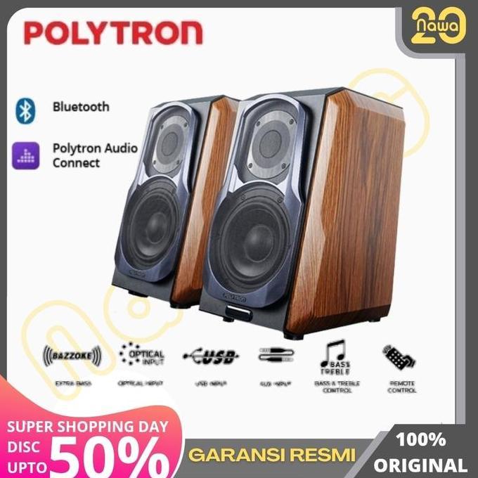 POLYTRON HIFI AUDIVO PHS 6A SPEAKER AKTIF PHS6A AUDIO BOOKSHELF PHS-6A ORIGINAL DAN TERPERCAYA