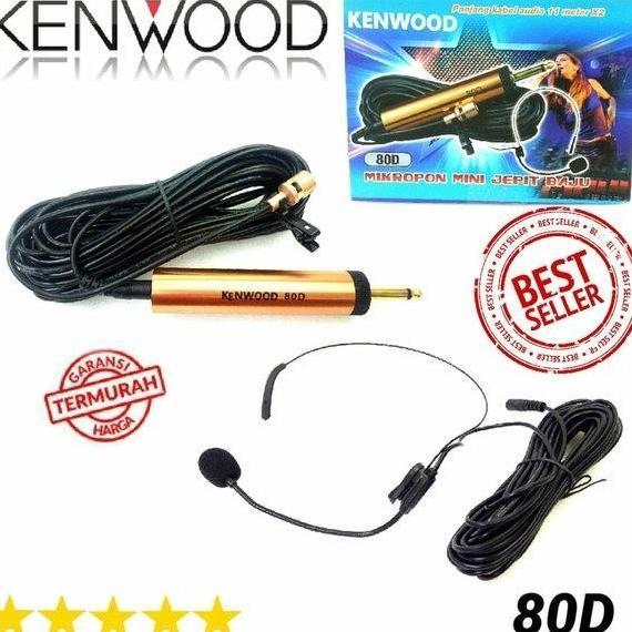 Mic Bando Kabel 11 Meter Kenwood Mic Kancing/Jepit Microphone Clip On Original
