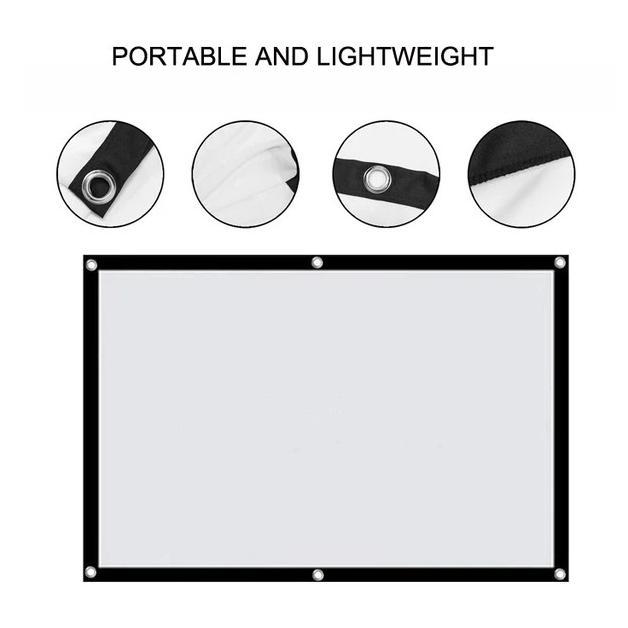 Layar Proyektor Portable 150 Inch | Simple Screen Projector Proyektor