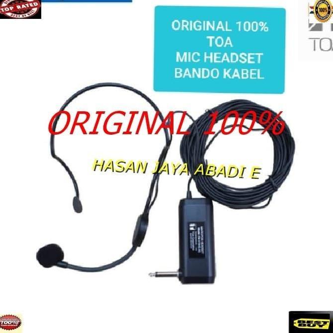 HJ69 original TOA mic Headset Microphone mik bando kabel panjang Original