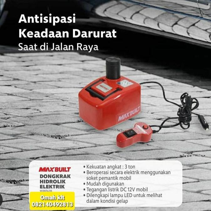 NEW dongkrak elektrik hidrolik dongkrak mobil MAX BUILD 3TON