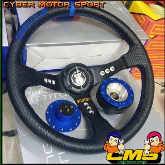 Setir racing plus boskit quickrelease universal. stir mobil plus boskit yang bisa dilepas pasang sek