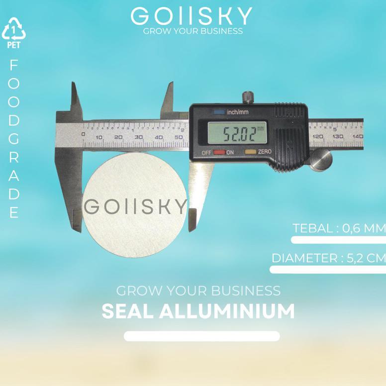 Bisa Cod Seal Alumunium Pet 5,2Cm/5,1Cm Segel Seal Alumunium Untuk Toples Bumbu/Sambal 150Ml,250Ml,2