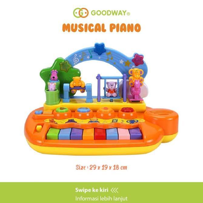 Goodway Musical Piano/Mainan Musik Bayi Edukasi Piano / Mainan Anak Original