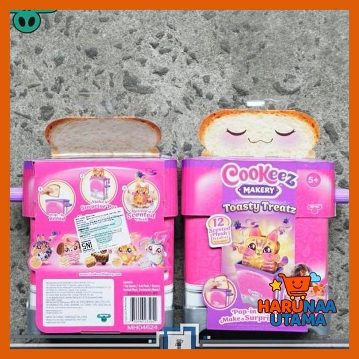 MAINAN HOBI - COOKEEZ MAKERY TOASTY TREATZ TOASTER WITH SCENTED PLUSH MAINAN TOASTER PRIVASI AMAN
