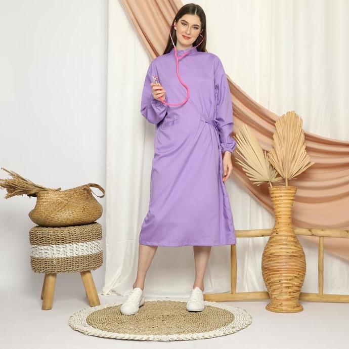 Apd Surgical Gown Kimono / Gaun Operasi / Baju Scrub Ok Oka Kimono Anti Air Anti Bakteri Bahan Kain