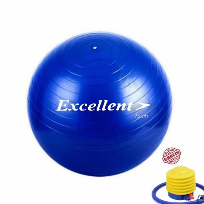 Gymball Excellent 75 Cm Bola Gym 75 Cm Bonus Pompa