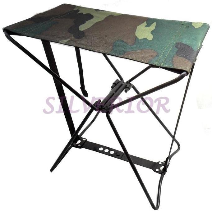 Kursi Besi Kecil Mini Camping Mancing Lipat Persegi Travel