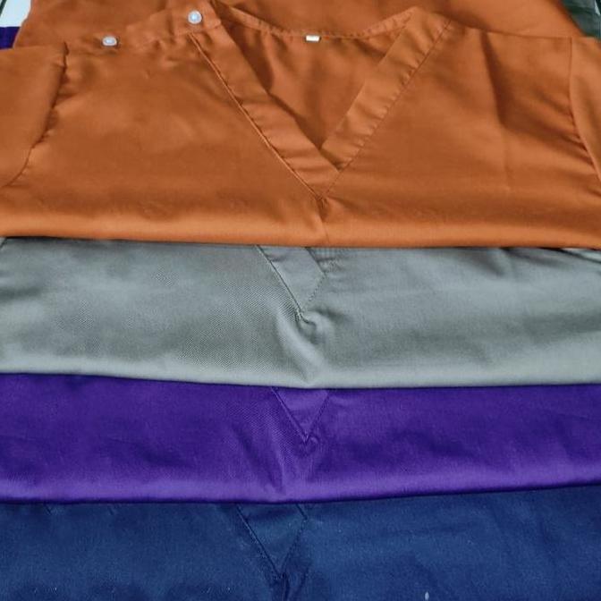 Baju Oka Kancing Pundak / Baju Dokter Jaga / Baju Seragam Perawat - A