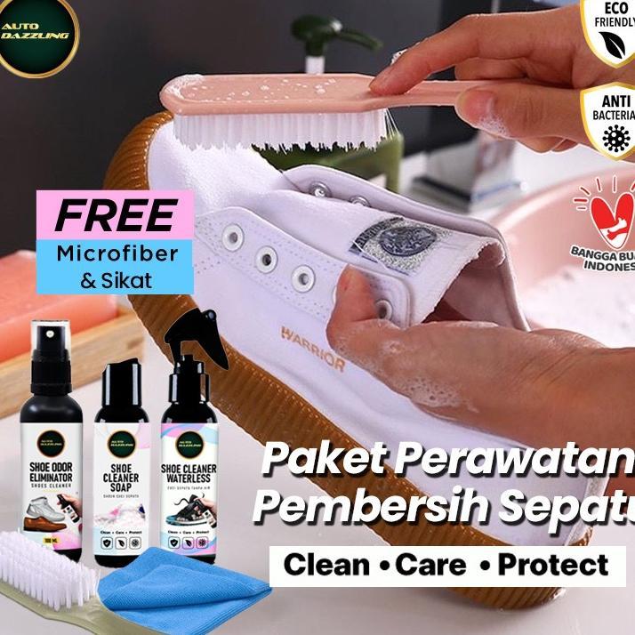 Auto Dazzling Shoe Cleaner Paket Lengkap Pembersih Sepatu X Brush